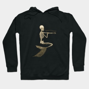 BATHING MERMAID SKELETON merrrrrrrr Hoodie